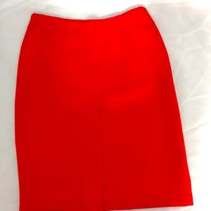 Red Knit Skirt